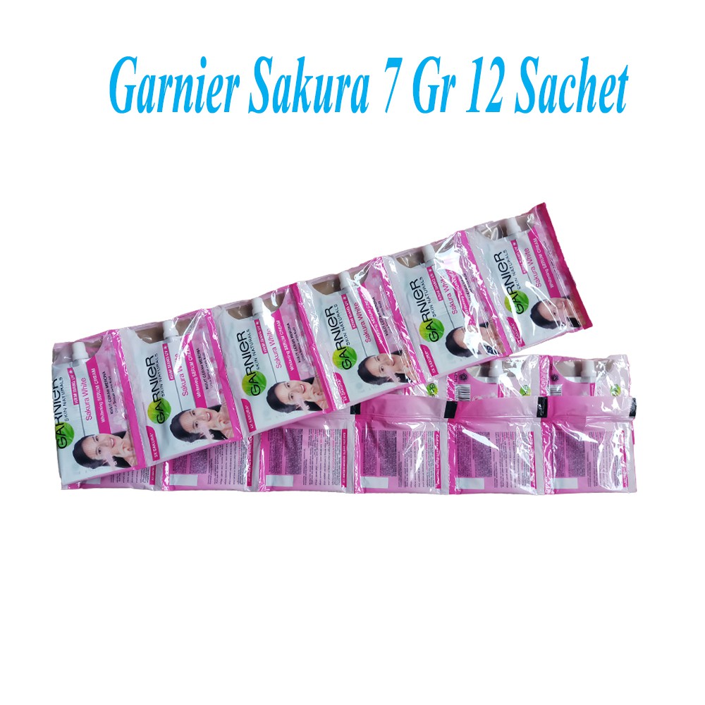 Garnier Serum Cream Sachet 7ml 1 Renceng Isi 12 Pcs