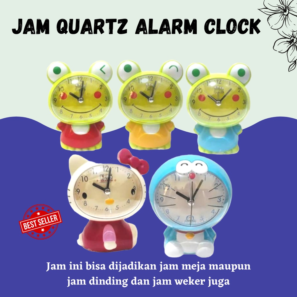 JAM QUARTZ ALARM CLOCK / JAM WEKER / JAM MEJA