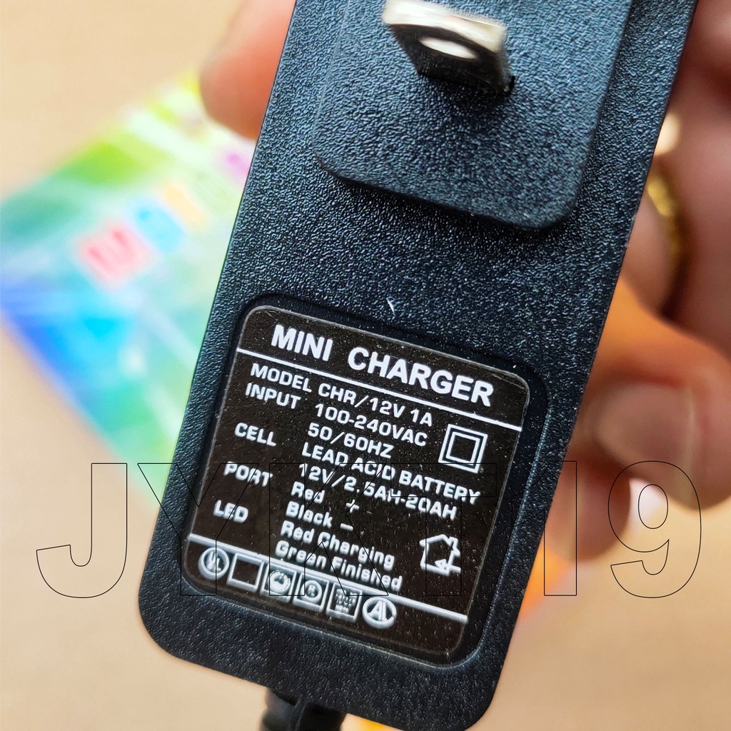 Adaptor charger aki accu 12volt adaptor tester