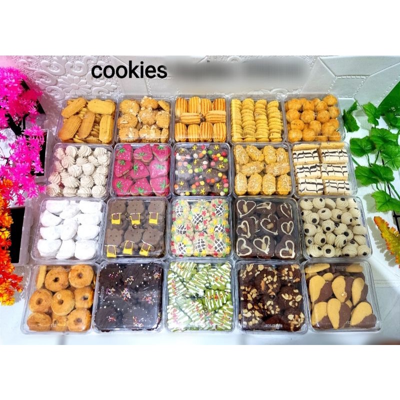 

cookies kue kering per toples kecil / nastar / bangkit / lidah kucing / salju / kacang / capucinno