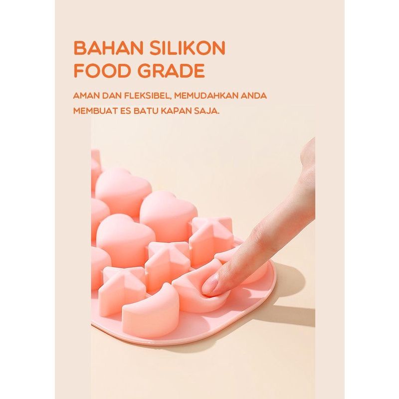 Samono SSB011 Cetakan Es Batu Silikon Food Grade