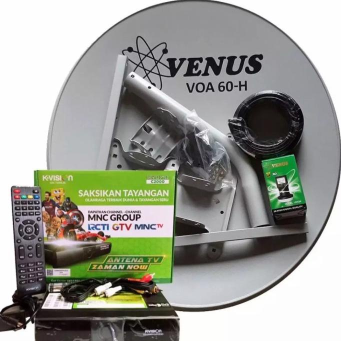 Antena TV Digital Satelit | Parabola Tanpa Langganan Kvision Termurah