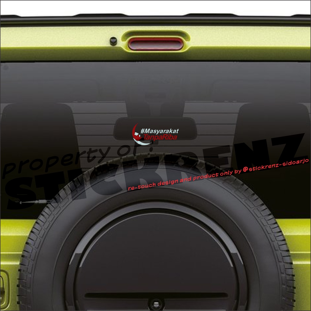 Cutting Sticker Islami, Stiker Masyarakat Tanpa Riba 01