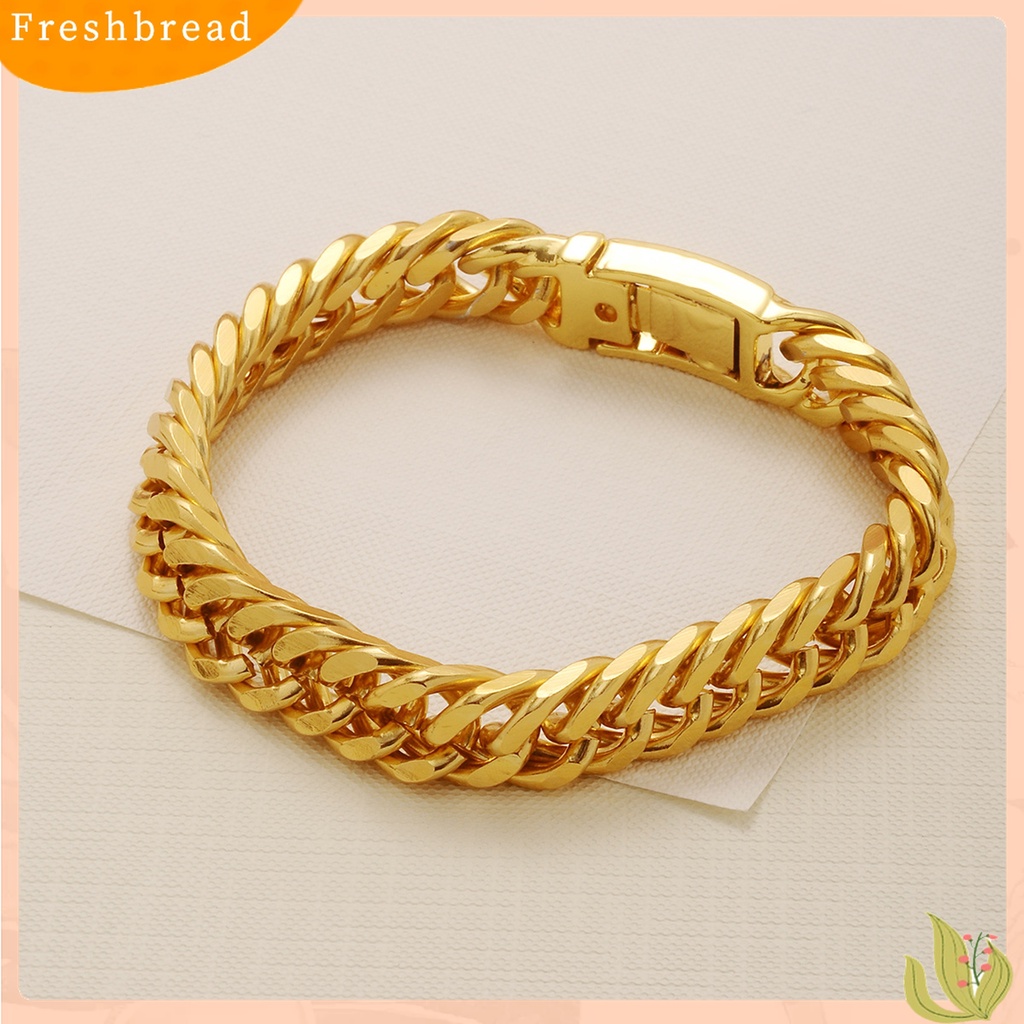 Terlaris Fashion Simple Golden Chain Bracelet Bangle Jewelry Accessory Birthday Gift