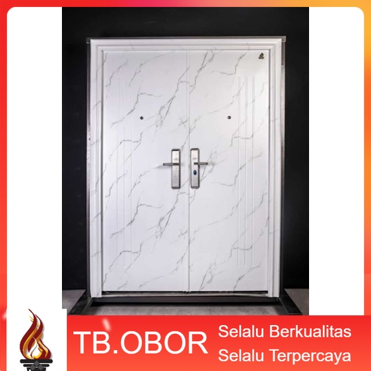 Pintu Baja Fortress Motif Marble Granite Warna Urat Marmer Tile Set Matte Special Premium