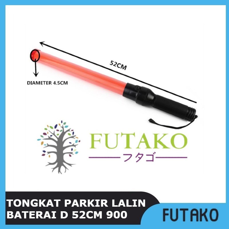 FUTAKO Tongkat Parkir Lalin Senter lalulintas Stik Polis baterai D 52 cm 900