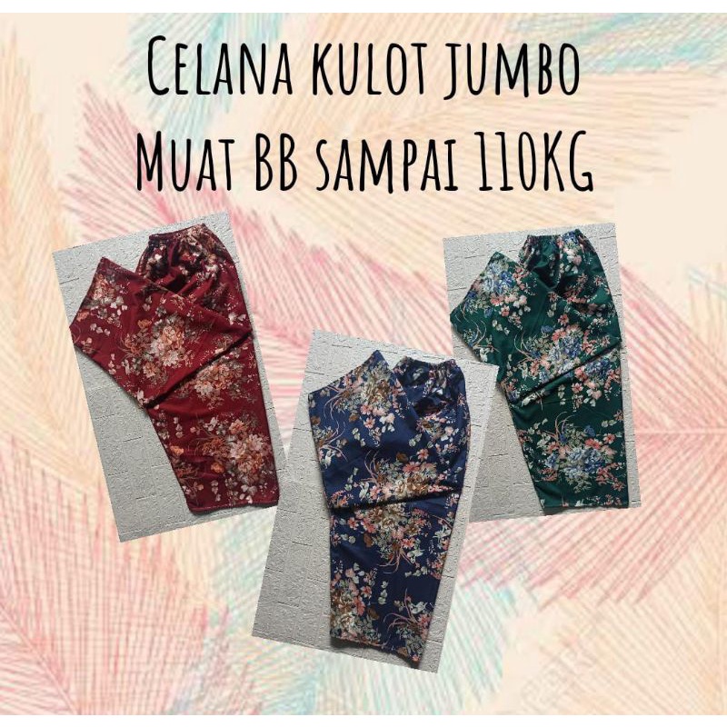 Celana kulot jumbo (MUAT SAMPAI BB 110KG)