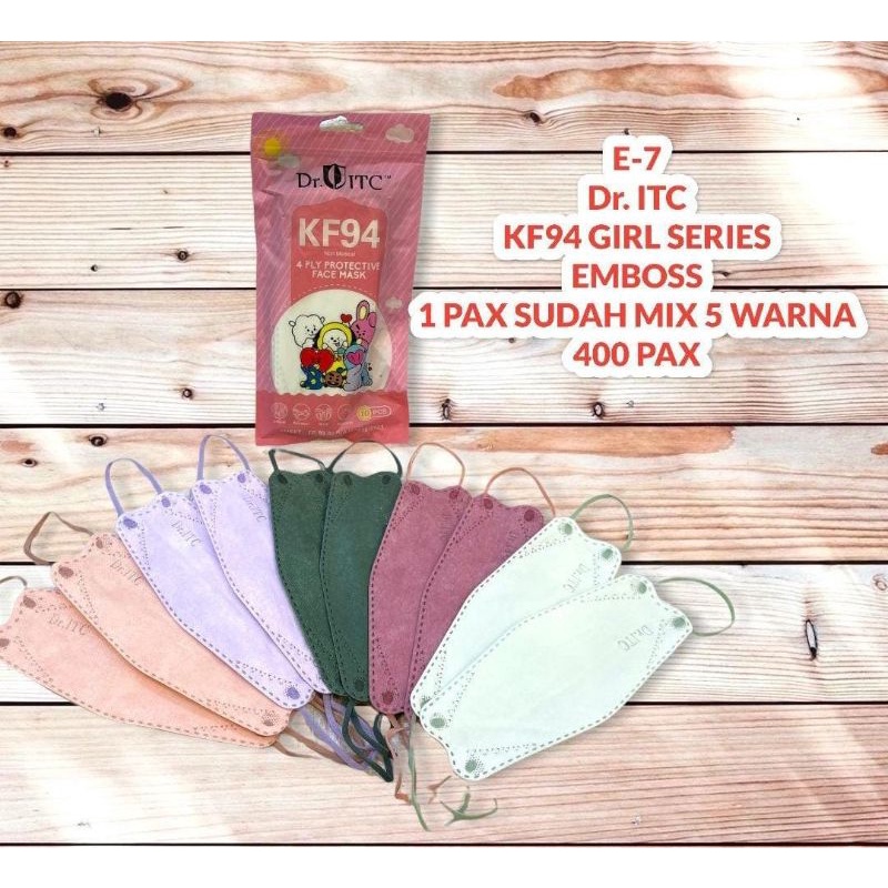 (ISI 10) MASKER KF94 ANAK POLOS WARNA 4 PLY SUDAH KEMENKES MASKER KF94 ANAK WARNA WARNI POLOS MURAH