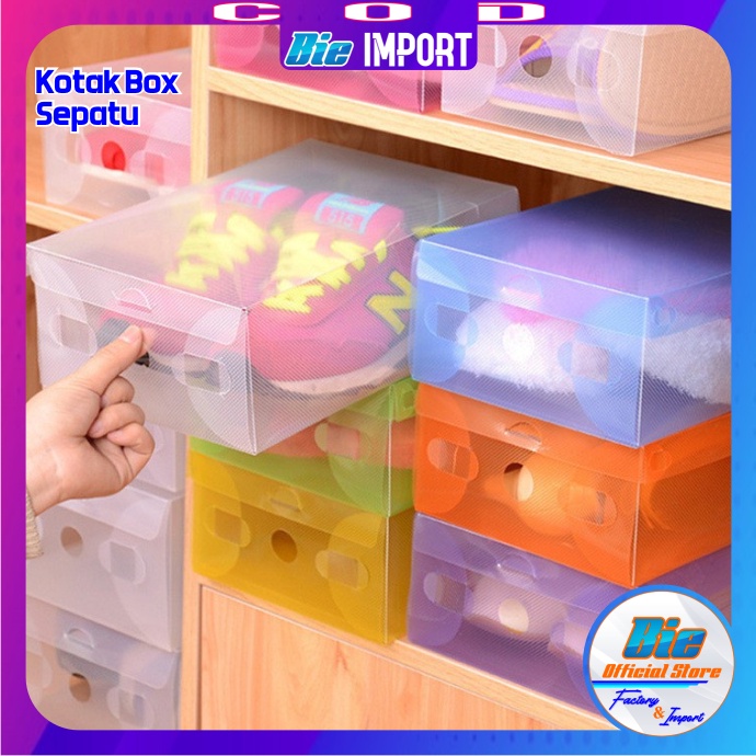 Kotak Sepatu Box Mika Transparan Premium Impor Best Seller