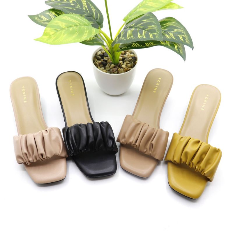 Sandal Wanita Manuka Heel Kaca/ Yorine