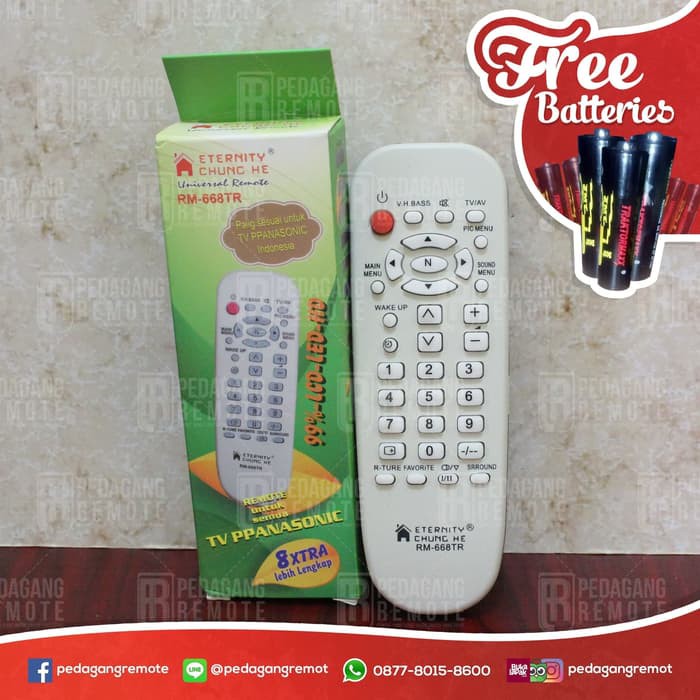 RET-223 Remot / Remote TV Panasonic Tabung Multi / Universal