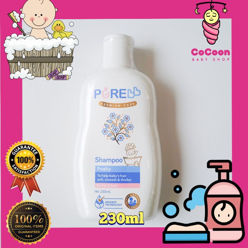 Purebb Pure Baby Shampoo Freshy 230 ml Shampo Bayi dan Anak Free SLS