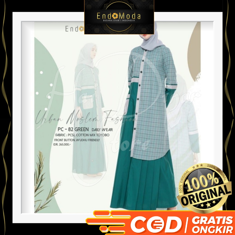 [Baru] Endomoda Gamis Muslimah PC 82 Ready