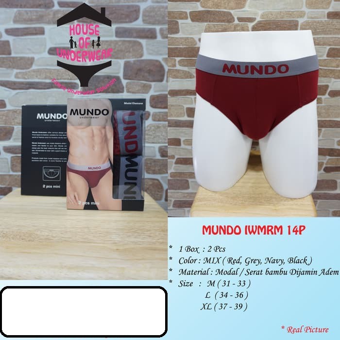 CELANA DALAM PRIA CD MUNDO IWMRM14P ISI 2