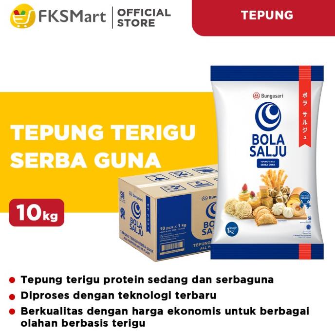 

BISA COD BOLA SALJU Tepung Terigu 1 Kg Karton
