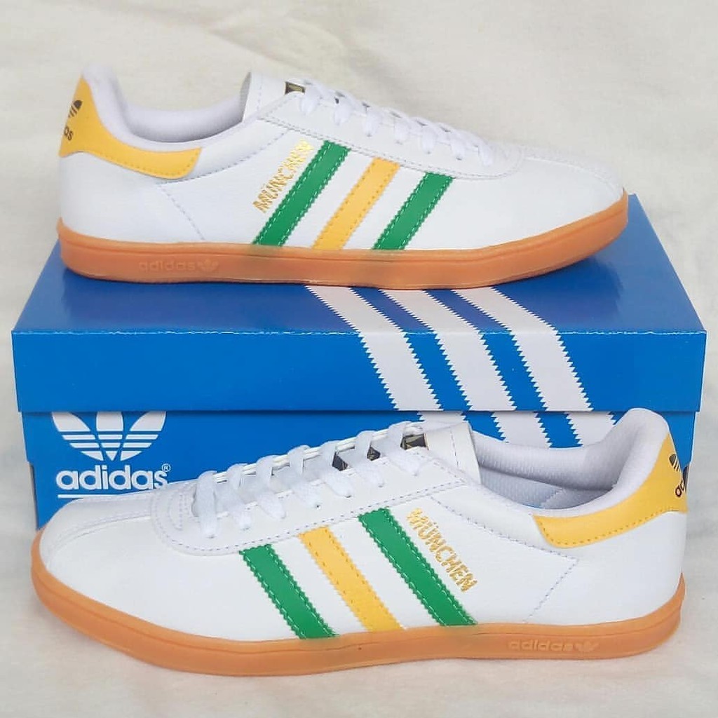 SEPATU ADIDAS Munchen White Brazil