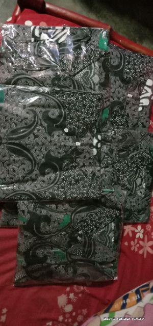 Batik Couple Keluarga Sania Rufle Ndoro Jowi Motif Dimensi Abu Termurah Katun Premium M-xxl Alfurqon
