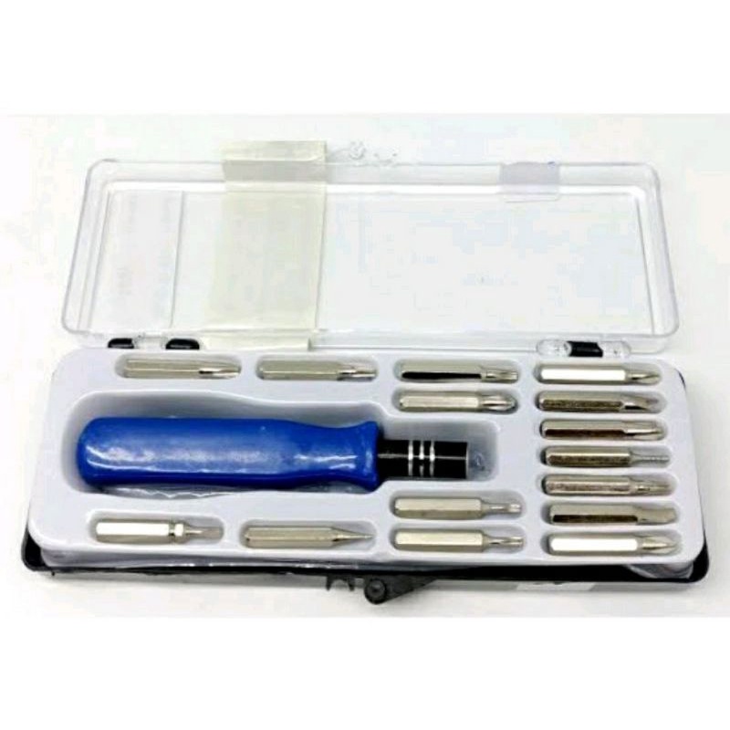 Obeng Set Multi 16 in 1 Screwdriver Handphone Elektronik 16in1 Tools