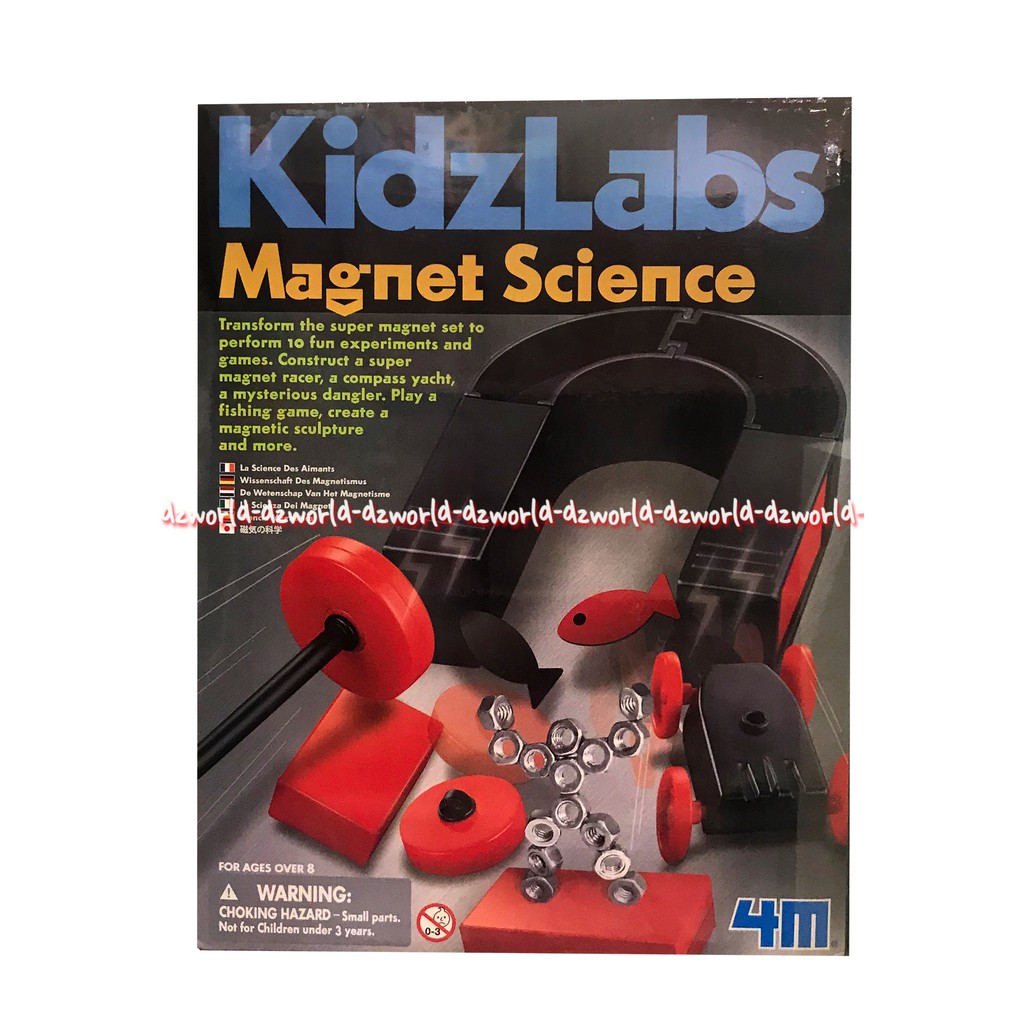 Kidzlabs Magnet Science mainan anak untuk mempelajari efek magnet melalui kombinasi eksperimen sains