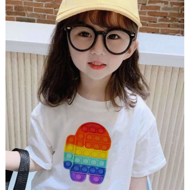 MYSTIQUE.ID-BAJU KAOS POP IT T-SHIRT LUCU DAN AESTHETIC