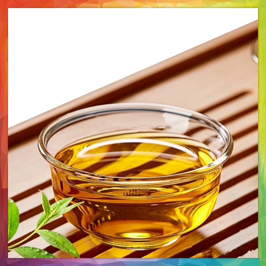 CHINESE TEA CUP MINI 30ML KACA / TATAKAN GELAS BAMBU GELAS SLOKI MINI ARAK SOJU WINE GLASS CUPS SMAL