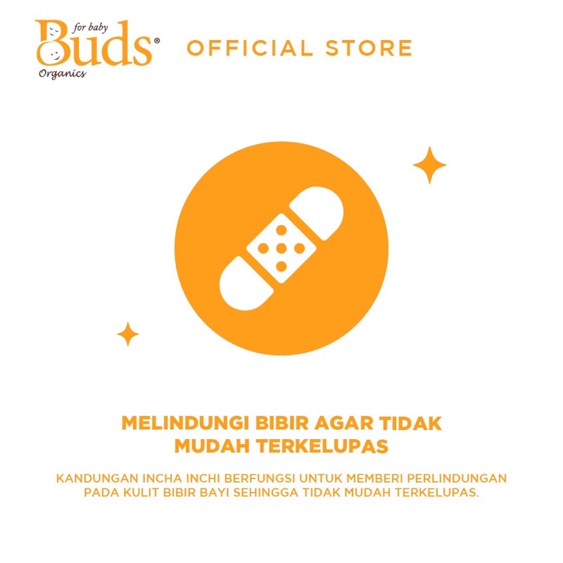 Buds Pukka Pucker Lip Balm Pelembab Bibir Bayi dan Anak