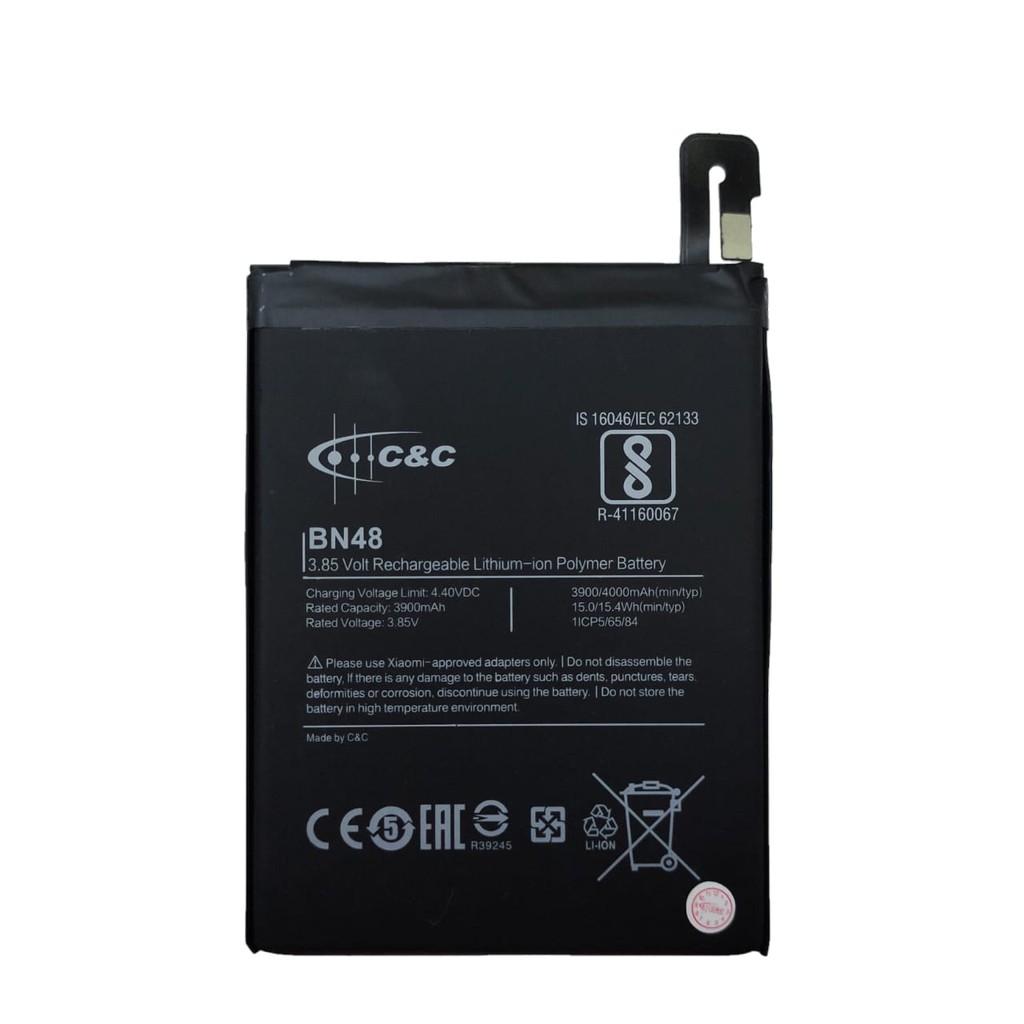 (TWS) Batre Baterai Battery Redmi Note 6 Pro BN48 merk C&amp;C