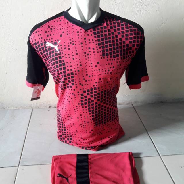 Baju kaos futsal setelan puma new design 2018