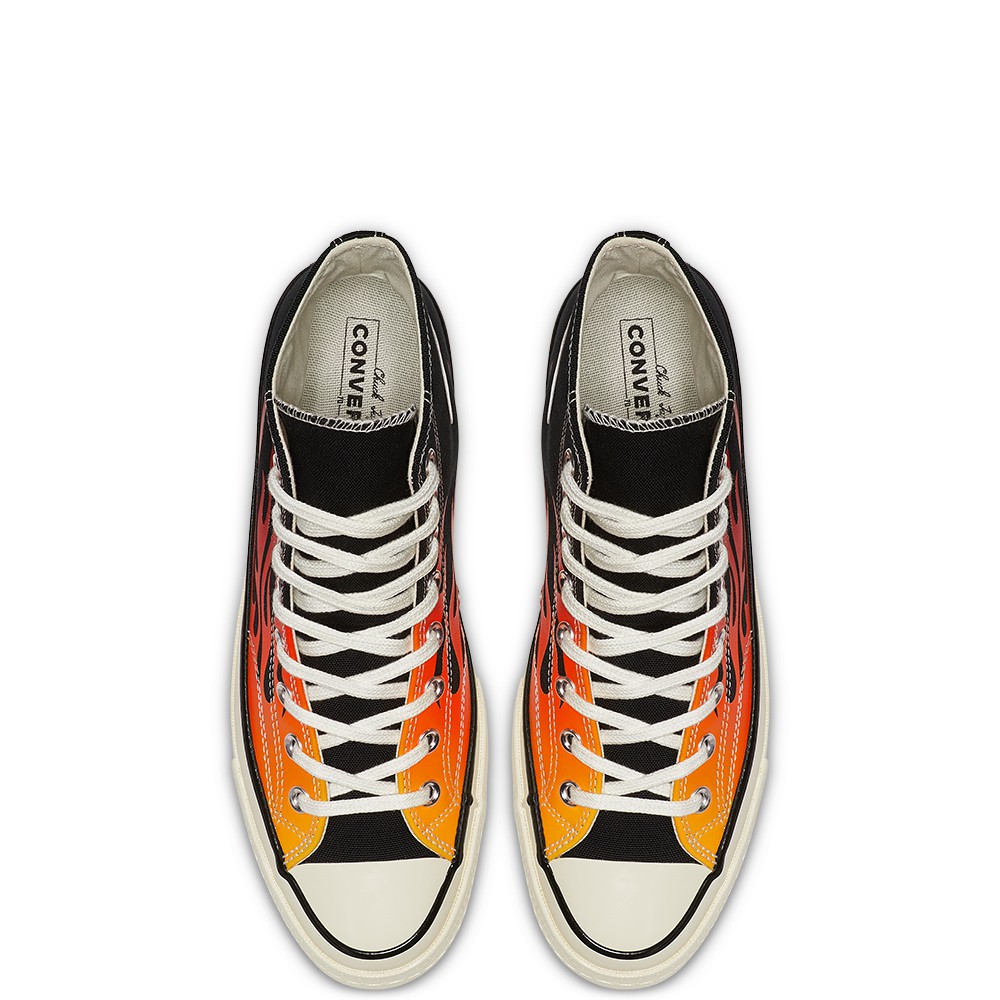 flame low top converse