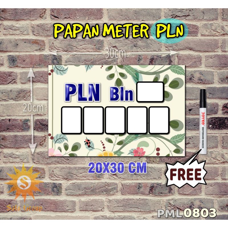 

Safa Papan Meter Listrik PLN PAM motif Unik - Flower 03