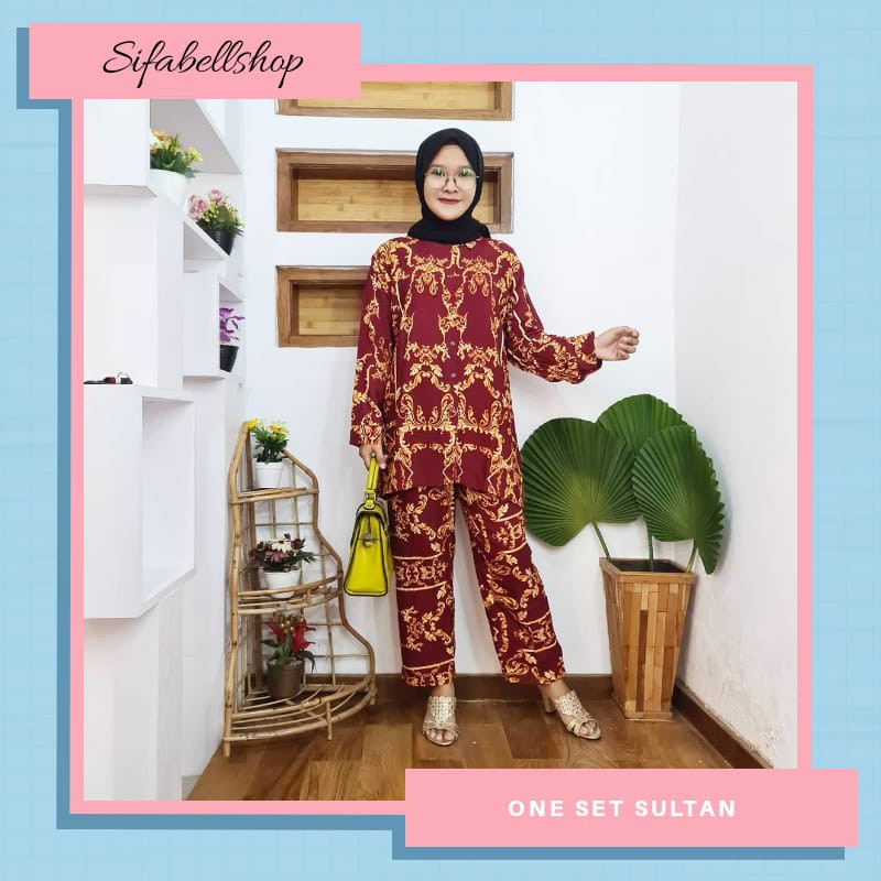 SETELAN CELANA ONE SET SULTAN BUSUI FRIENDLY