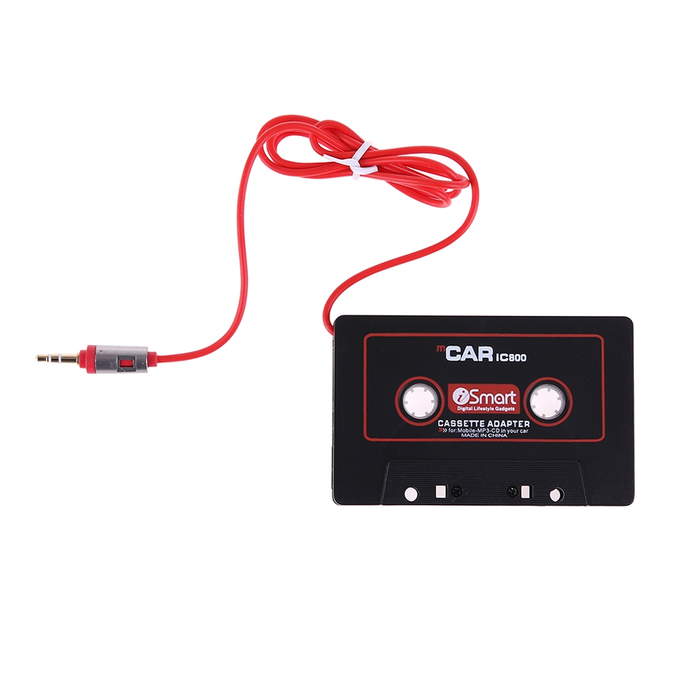 Car Digit Konverter Kaset Tape Mobil ke 3.5mm AUX - W800 - Hitam