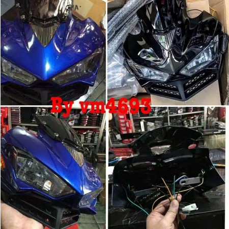 Headlamp reflektor lampu depan r25 mini replika pnp vixion Xabre byson - MF AKSESORIS MOTOR