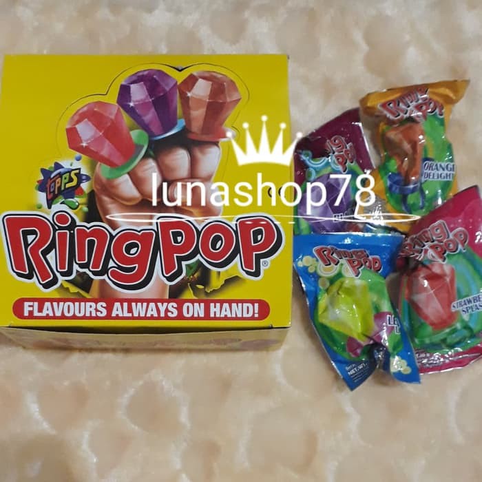 

Cemilankudapan jaduljadoel permen cincin Ring Pop isi 24 HHR1746