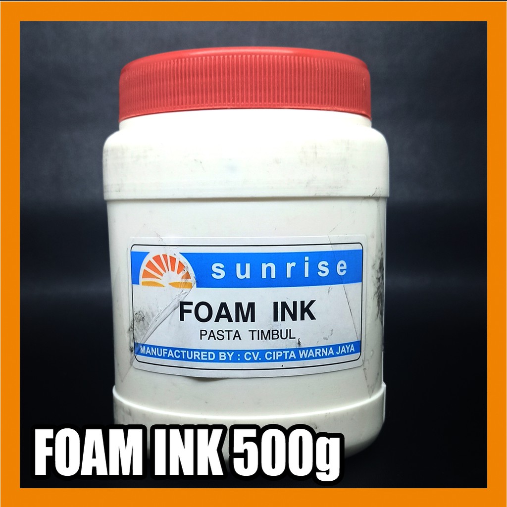 

Tinta Sablon Kaos Foam Ink Sunrise kemasan 500 g