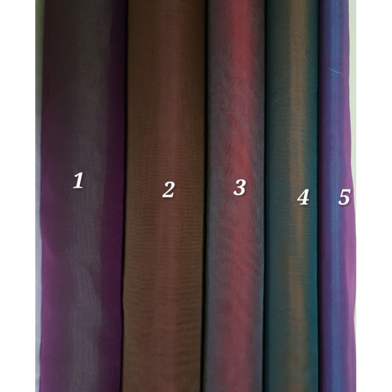 Kain Sutra Organza Sutra Asli Mulberry Pure Silk Organza