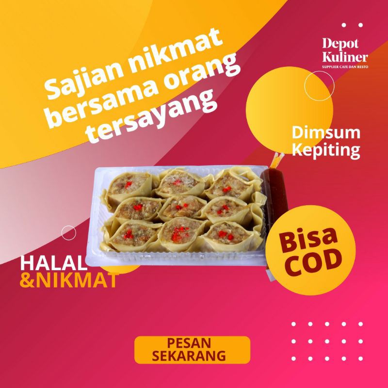 Dimsum Siomay Kepiting Mika Isi 10 Pcs Enak Lezat Frozen Food Halal Murah Grosir Medan