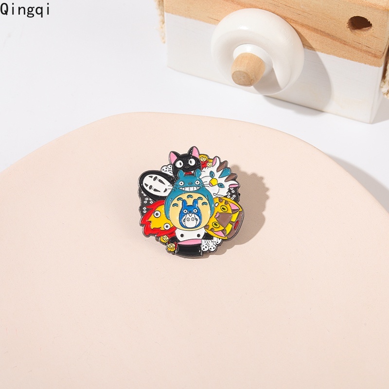 Bros Pin Enamel Karakter Anime Faceless Male My Neighbor Totoro Untuk Koleksi Anak