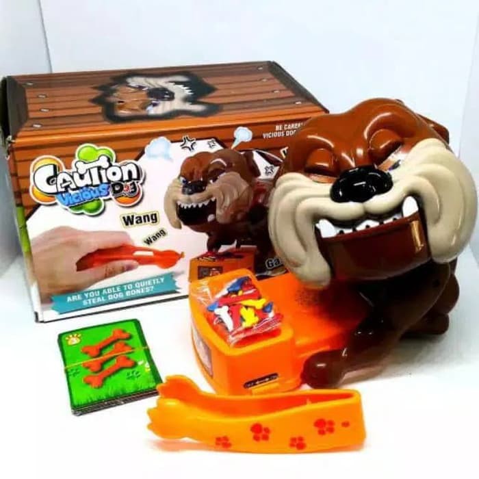 Buruan Beli Mainan Beware Bad Dog Gigit Tulang Anjing Galak Tooth Bite Prank Toy