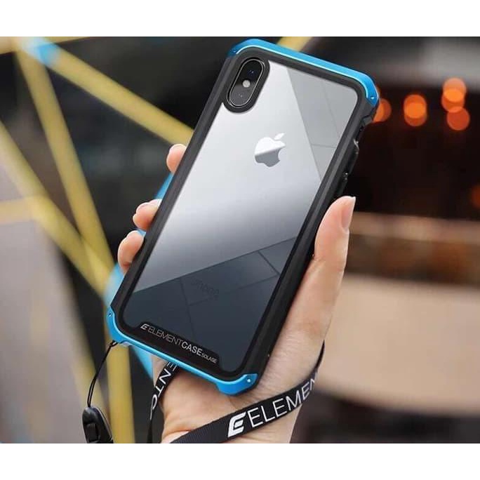 Element Case Solace Iphone X - Solace Glass - Hitam