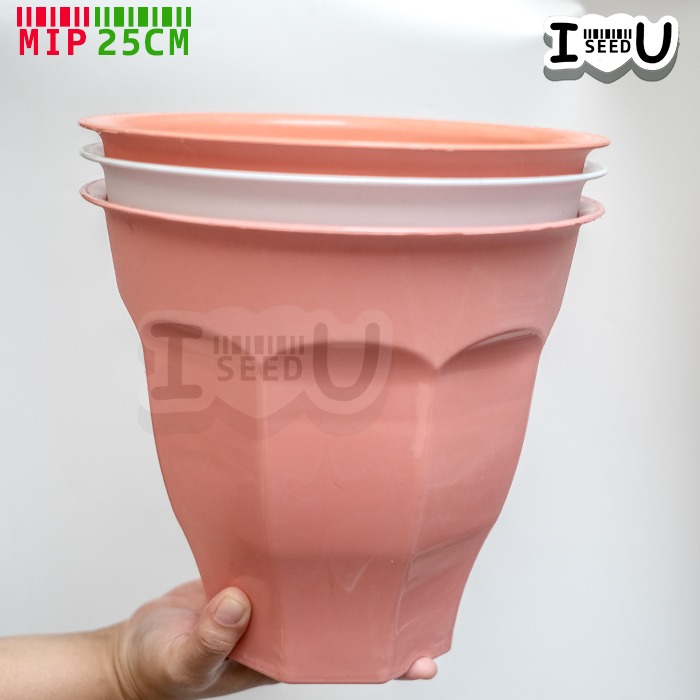 Pot Bunga Tinggi Warna 25cm - MIP