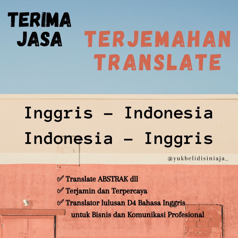 Indonesia ke translate inggris Cara Translate