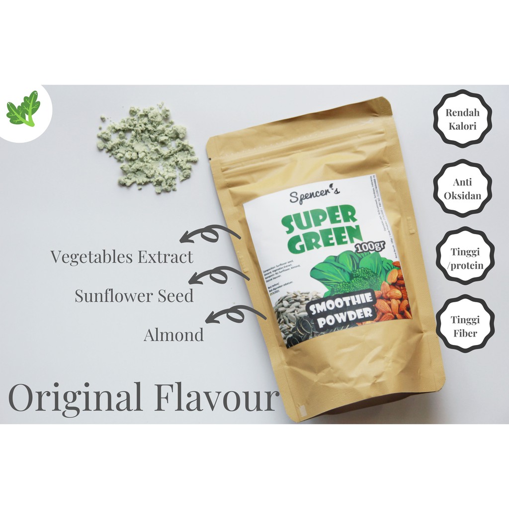 

Smoothie Powder / Super Green / Spencer / Minuman Sehat / Minuman Diet / Susu Sehat