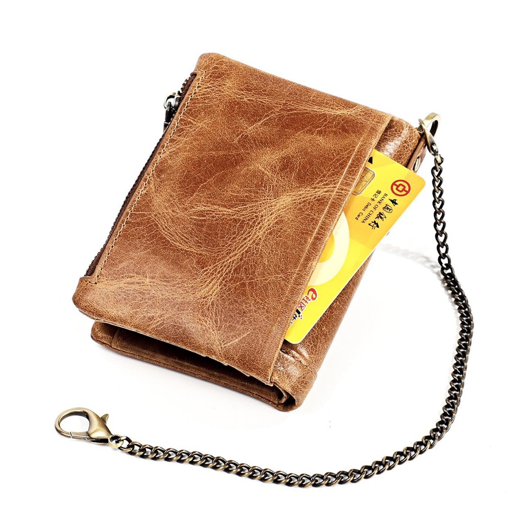 Dompet Pendek Lipat Kulit Asli Dompet Tebal Pria Leather Wallet 3510