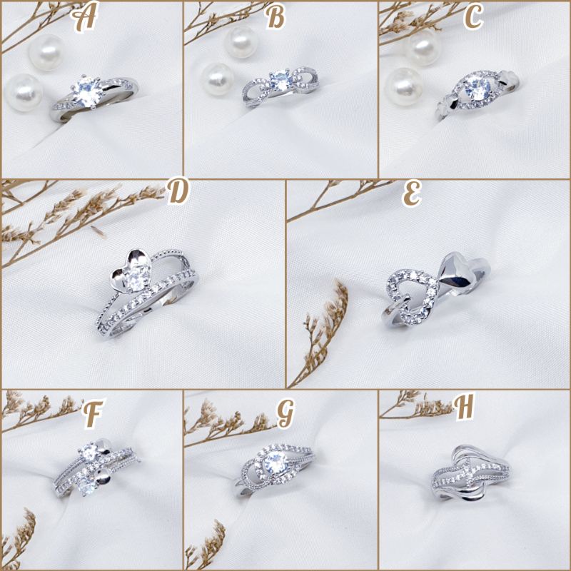 Cincin silver new fashion korea No karat&amp;Alergi♡JC-16♡