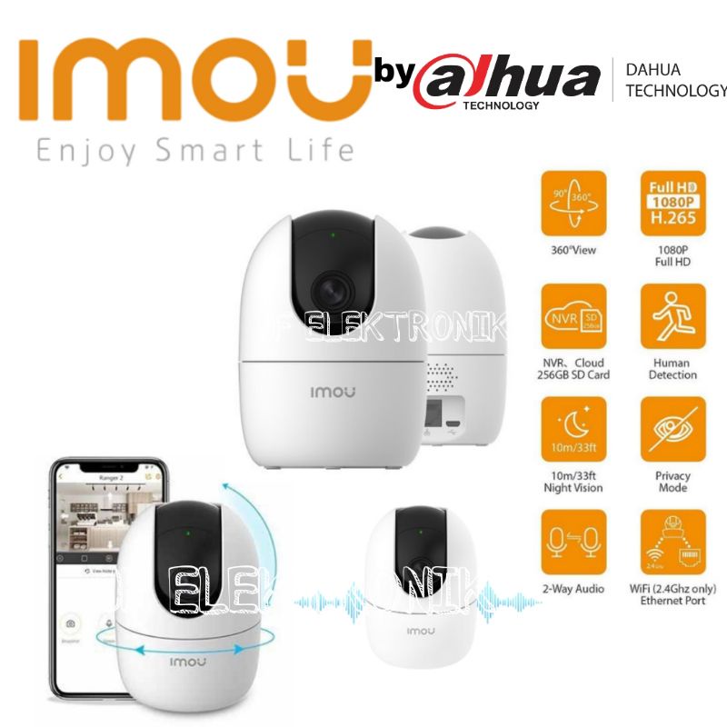 Ip Kamera Imou Ranger 2C Full hd 1080p Two Way Talk Human Detection By Dahua