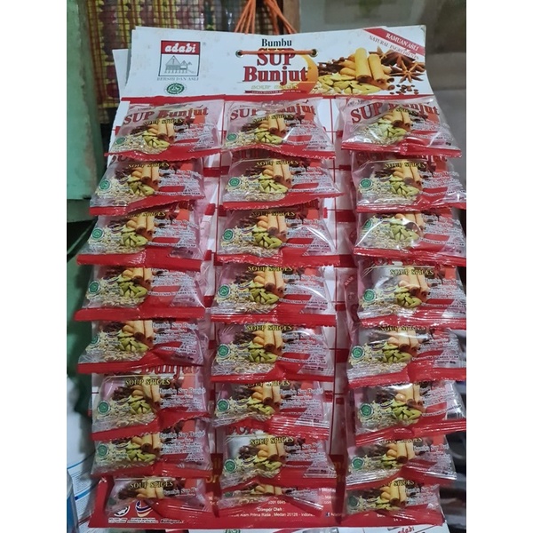 

ADABI SUP BUNJUT 1PAK ISI 24 bks / SUP BUNTUT 8gr