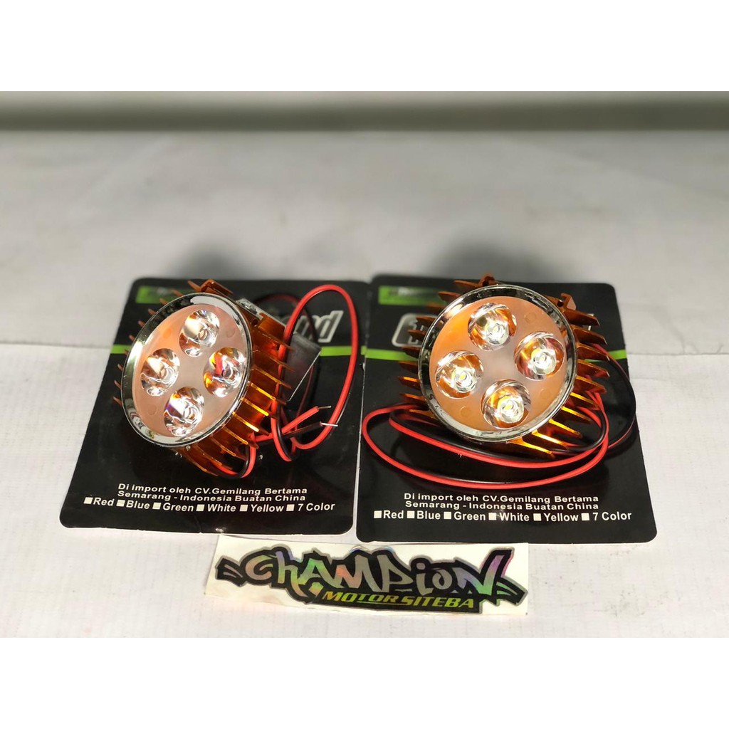 LAMPU TEMBAK LAMPU SOROT 4 MATA LED UNIVERSAL TERANG BAGUS
