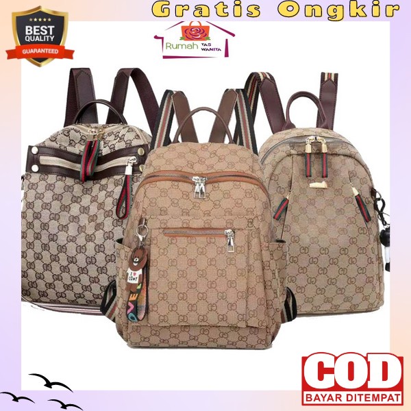 Bagpack Fashion Wanita Kece Tad Bahu Muat Banyak Tas Gendong Impor Original Tas Punggung Belakang Mu