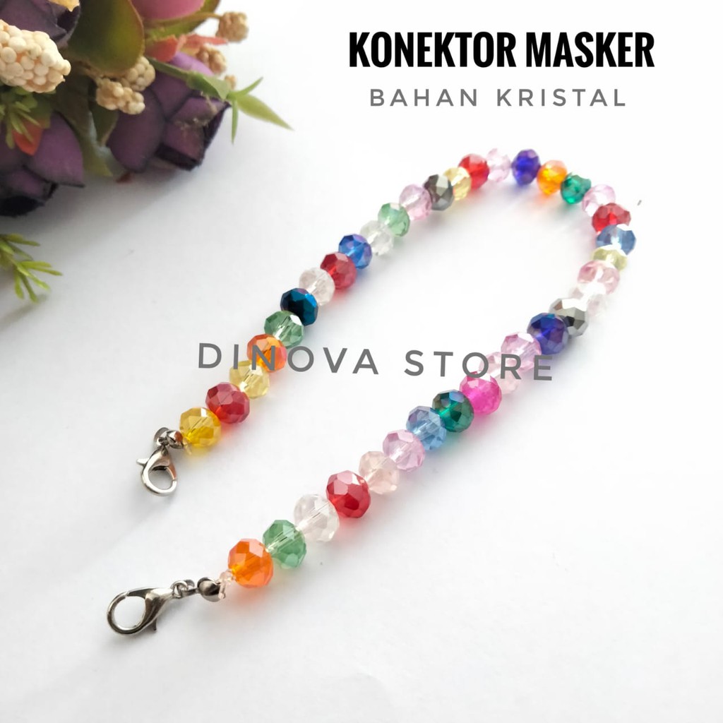 KONEKTOR MASKER KRISTAL /PENGAIT MASKER/strap masker